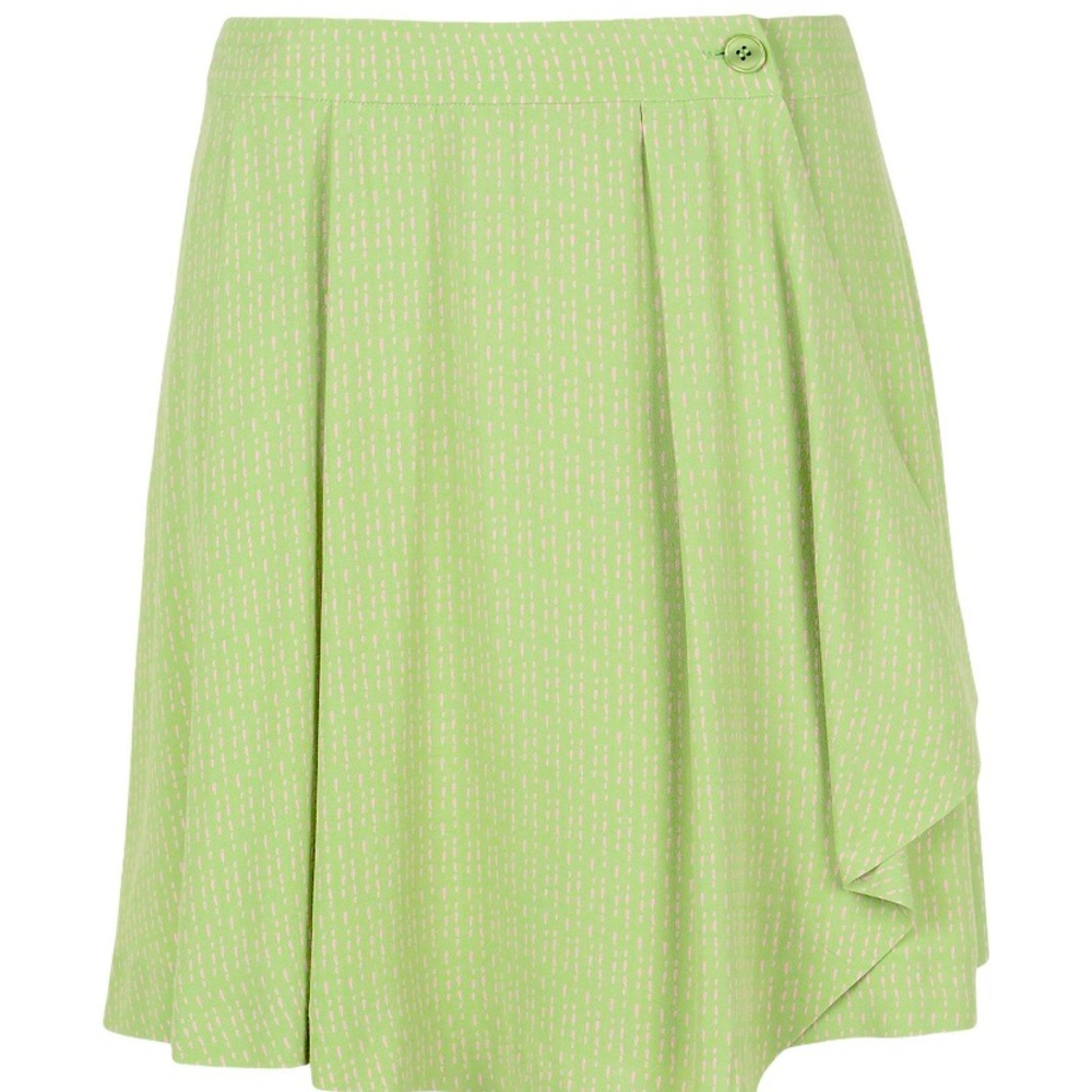 Emporio Armani green wrap skirt